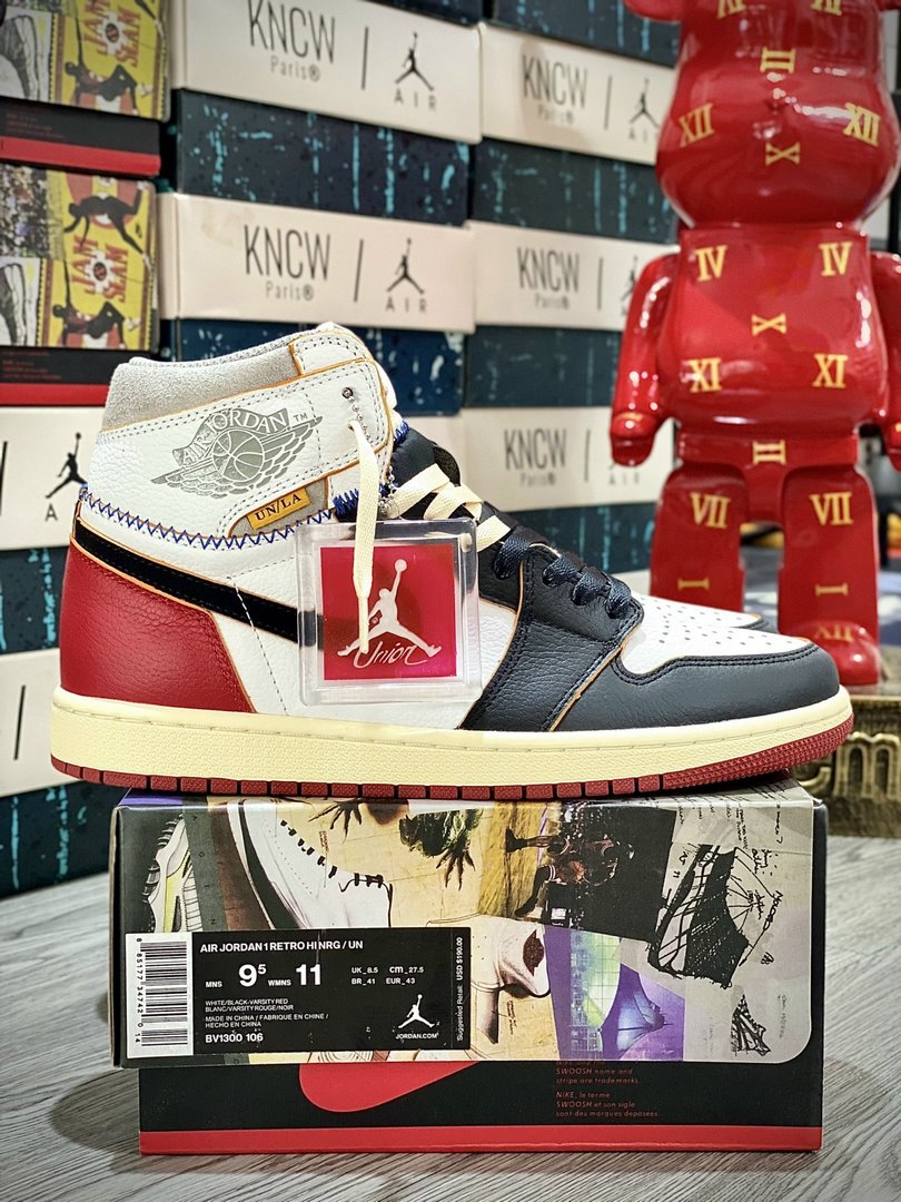 Giày Nike Air Jordan 1 Retro High Union Los Angeles Black Toe Best Quality