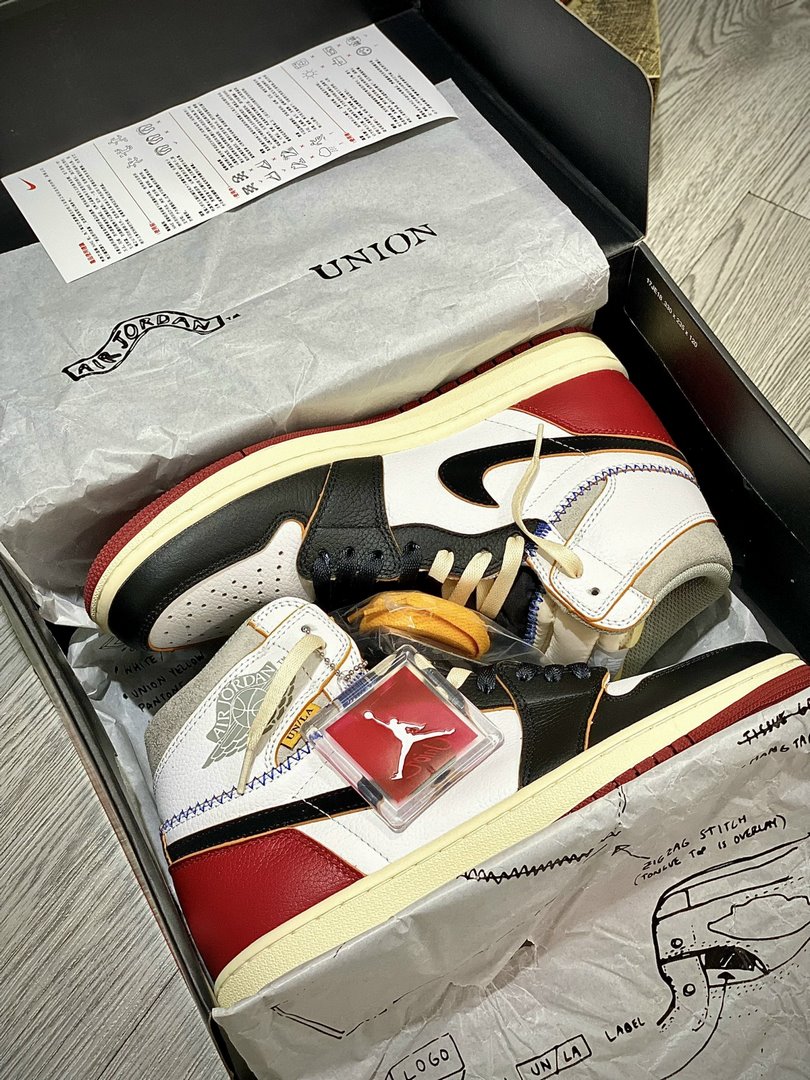 Giày Nike Air Jordan 1 Retro High Union Los Angeles Black Toe Best Quality