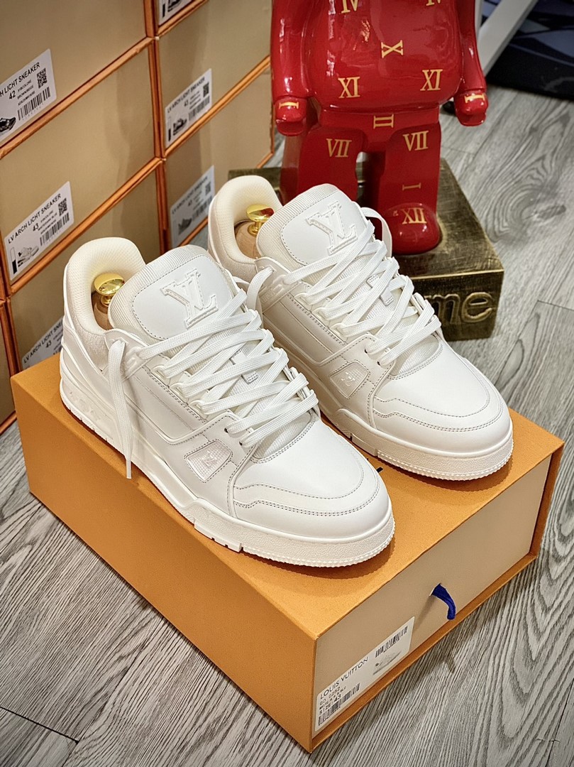 Giày Louis Vuitton Lv Trainer Full White Like Auth