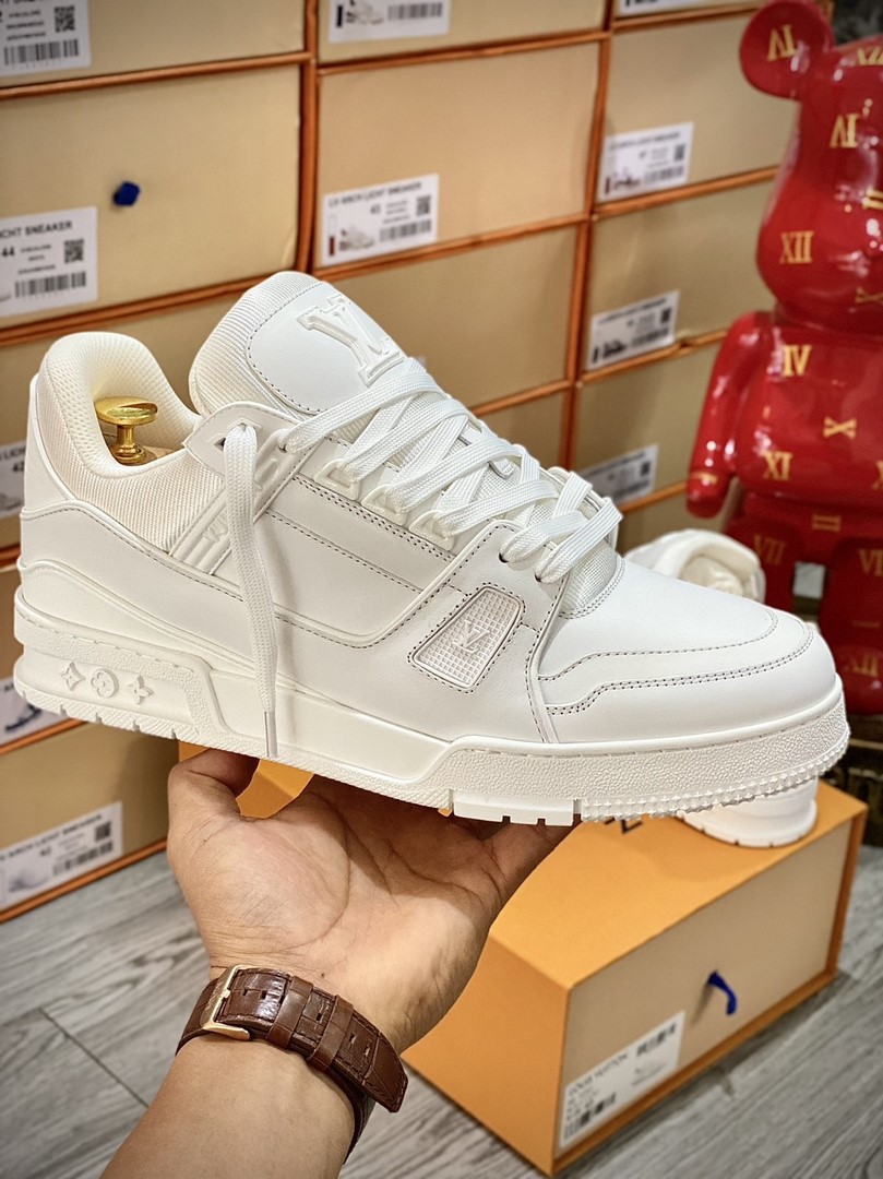 Giày Louis Vuitton Lv Trainer Full White Like Auth