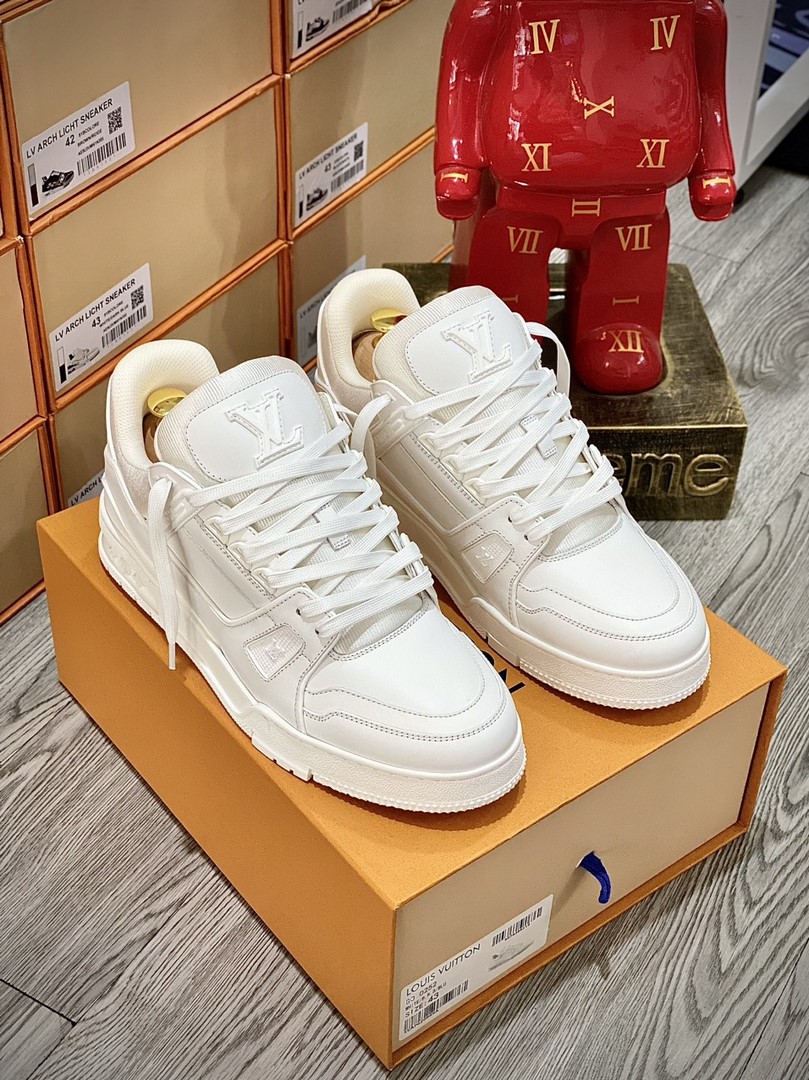 Giày Louis Vuitton Lv Trainer Full White Like Auth