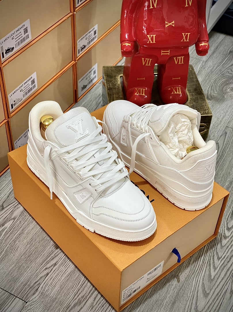 Giày Louis Vuitton Lv Trainer Full White Like Auth