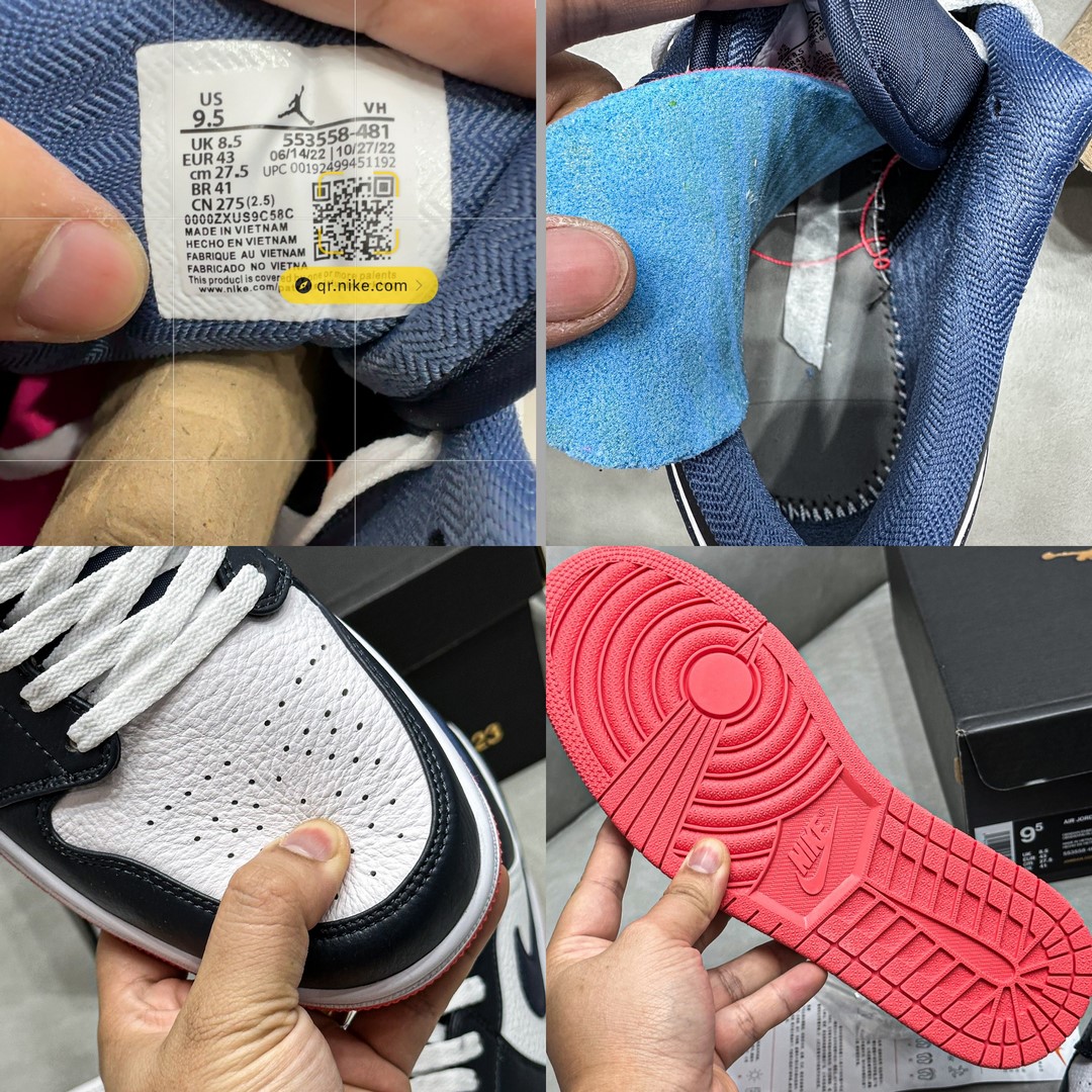 Giày Nike Air Jordan 1 Low Obsidian Ember Gloww Like Auth