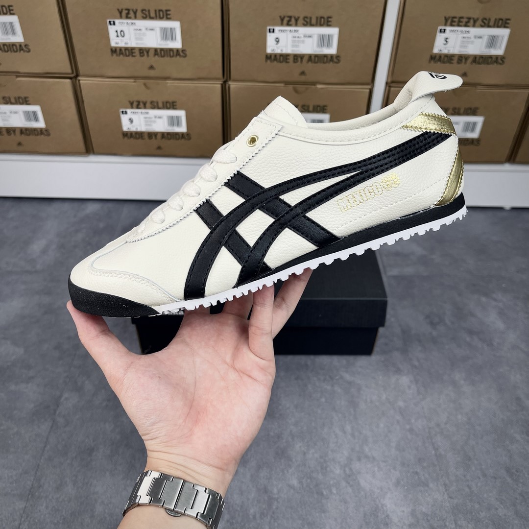 Giày Onitsuka Tokuten Tiger Mexico 66 Balck White Like Auth