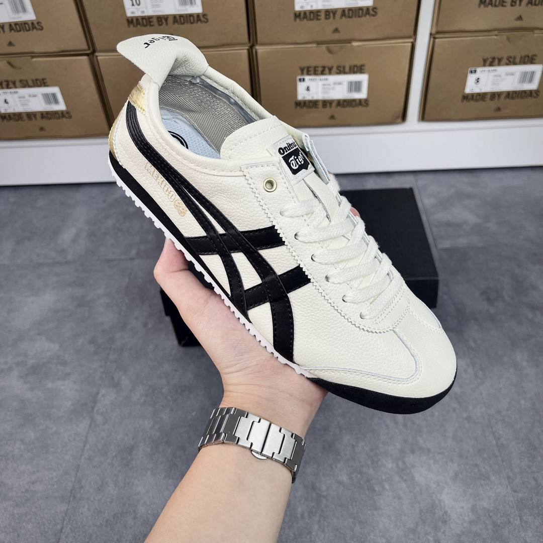 Giày Onitsuka Tokuten Tiger Mexico 66 Balck White Like Auth
