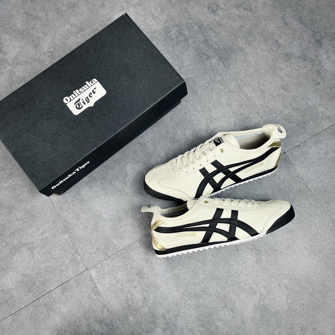 Giày Onitsuka Tokuten Tiger Mexico 66 Balck White Like Auth