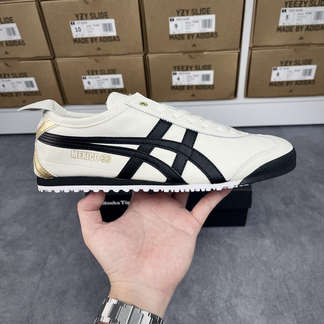 Giày Onitsuka Tokuten Tiger Mexico 66 Balck White Like Auth