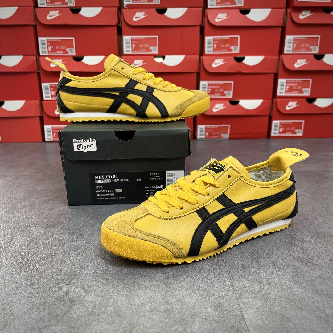 Giày Onitsuka Tokuten Tiger Mexico 66 Balck Yellow Like Authm