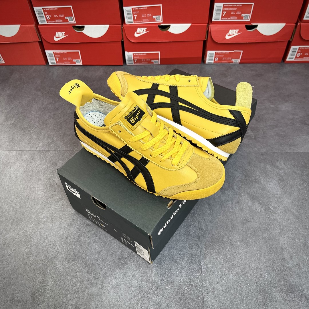 Giày Onitsuka Tokuten Tiger Mexico 66 Balck Yellow Like Authm