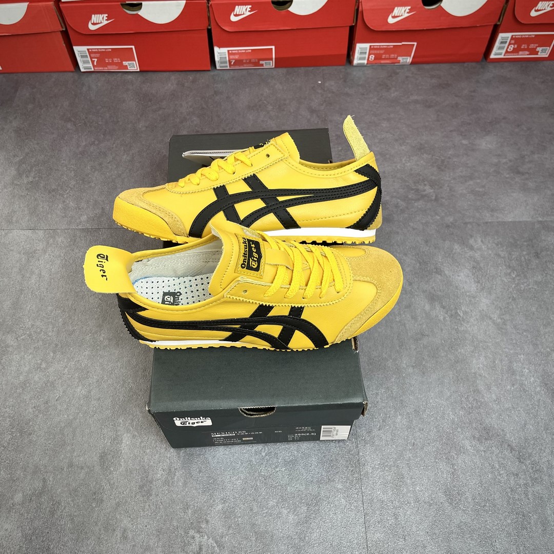Giày Onitsuka Tokuten Tiger Mexico 66 Balck Yellow Like Authm