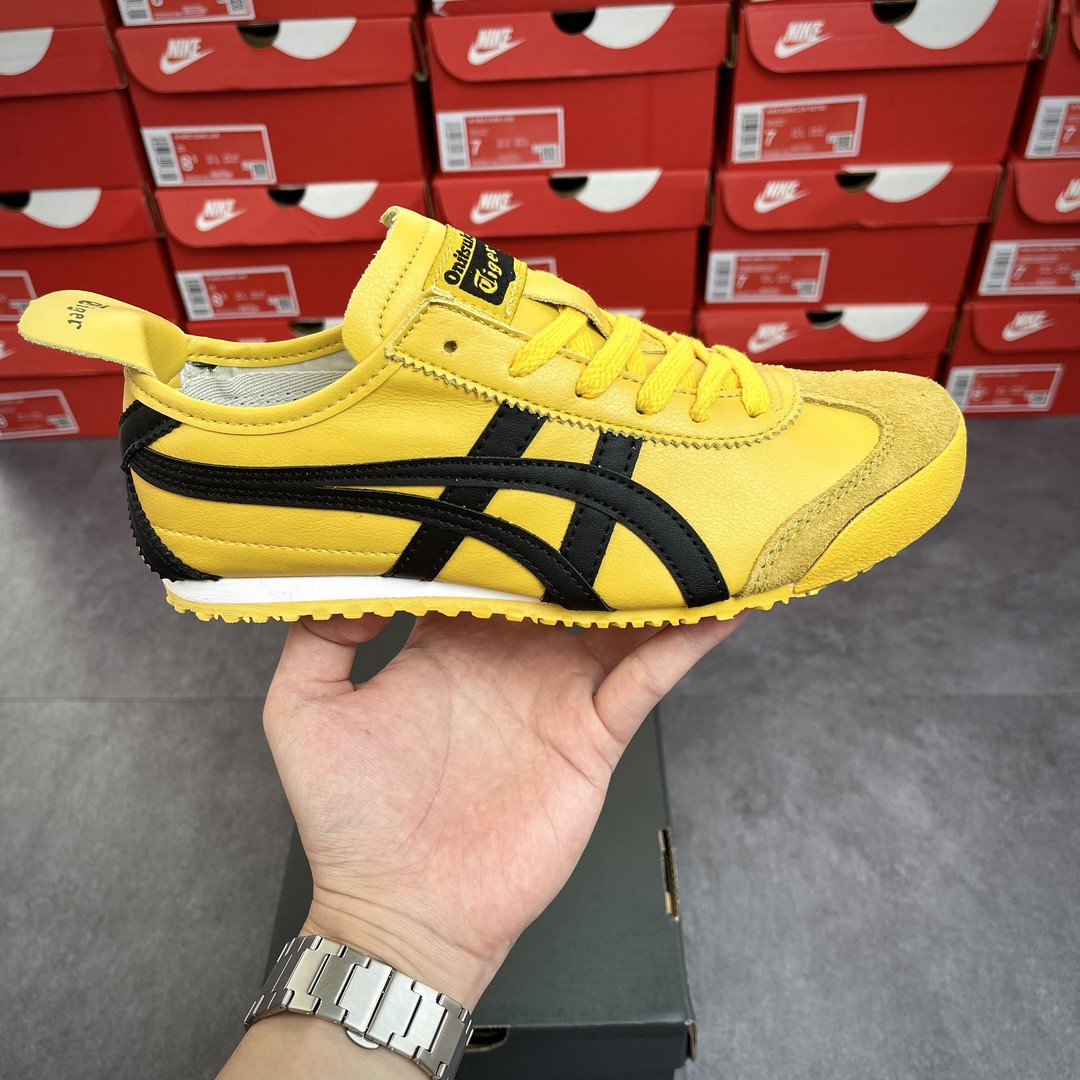 Giày Onitsuka Tokuten Tiger Mexico 66 Balck Yellow Like Authm