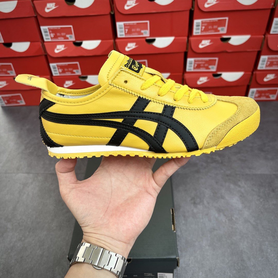 Giày Onitsuka Tokuten Tiger Mexico 66 Balck Yellow Like Authm