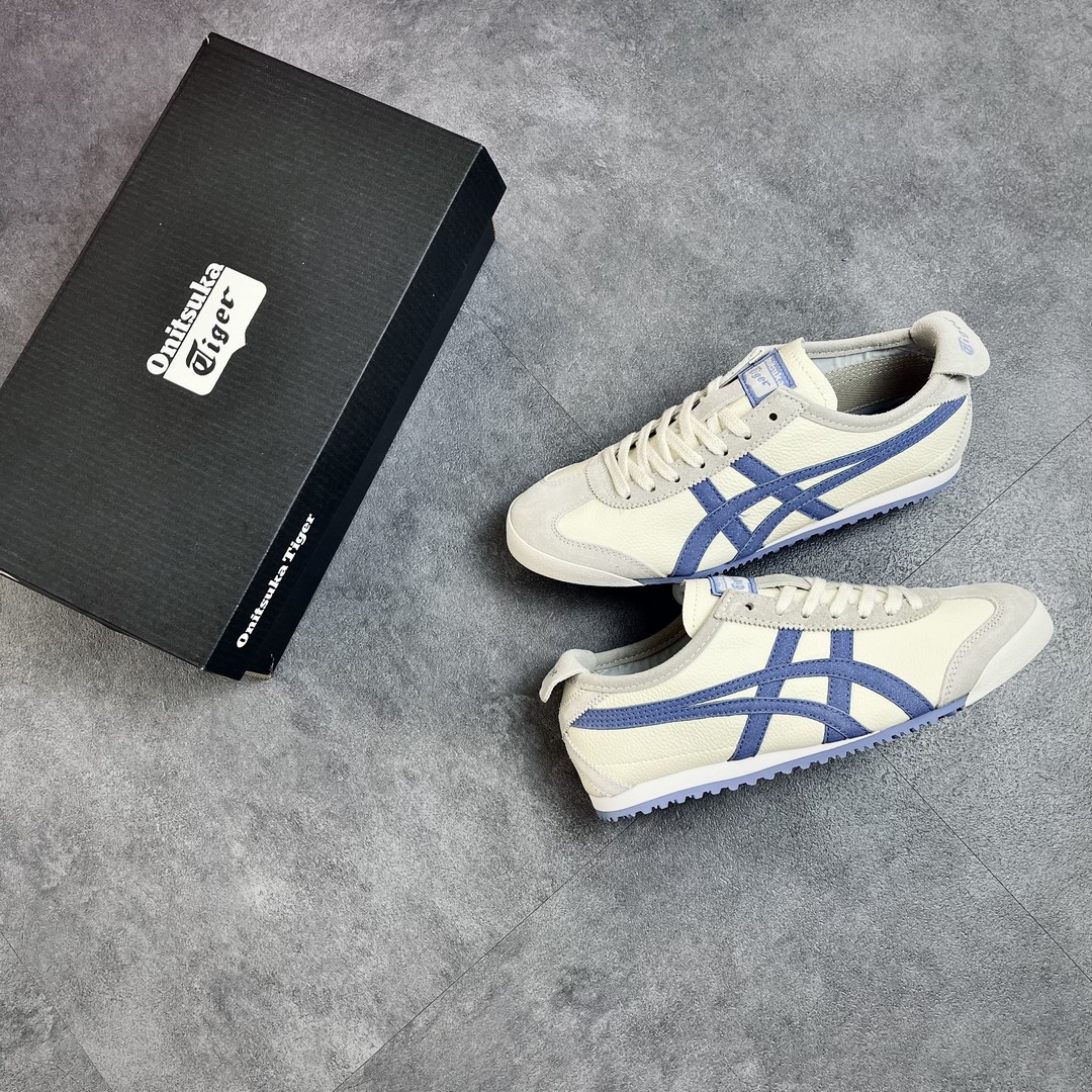 Giày Onitsuka Tokuten Tiger Mexico 66 White Blue Like Auth