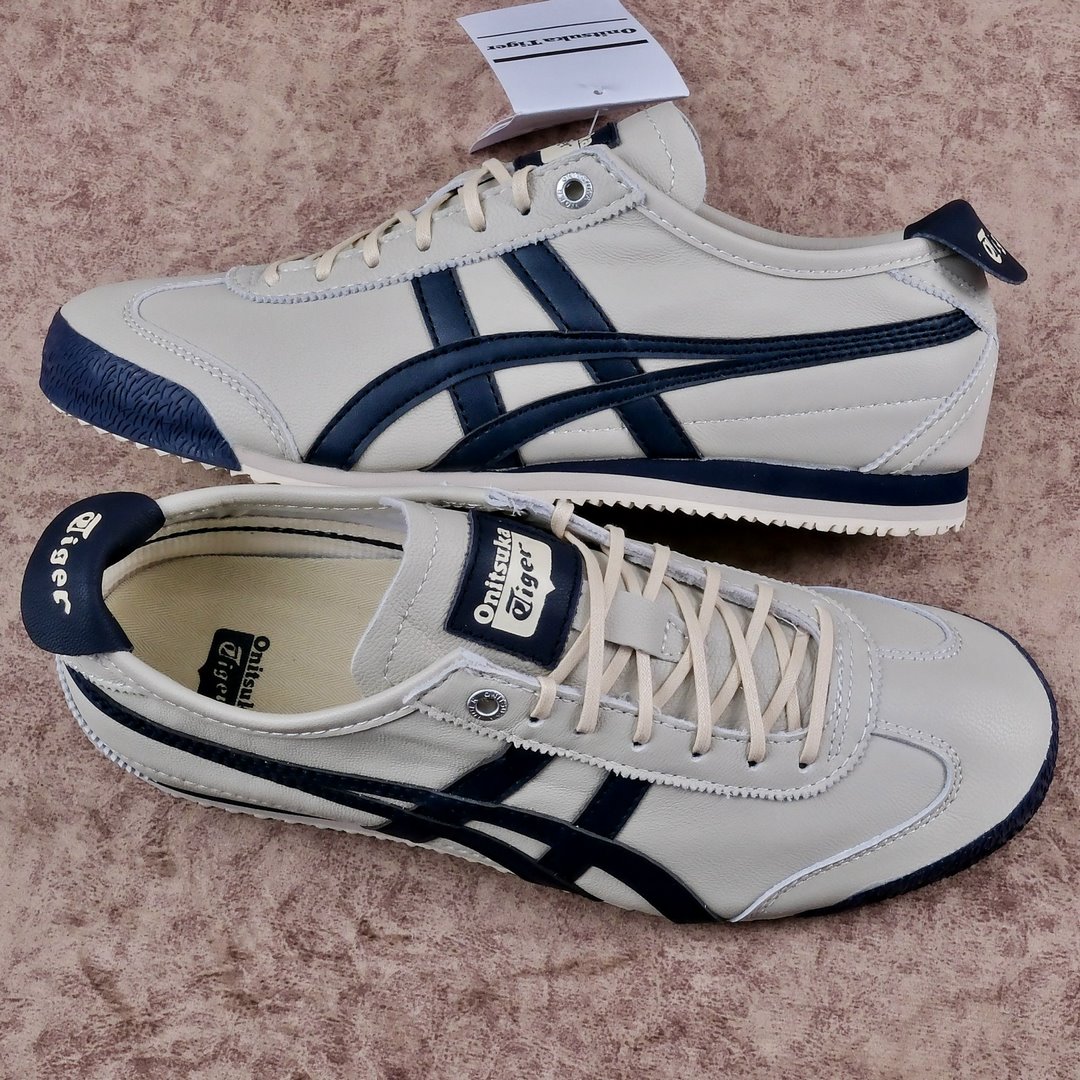 Giày Onitsuka Tokuten Tiger Mexico 66 Balck White Like Auth