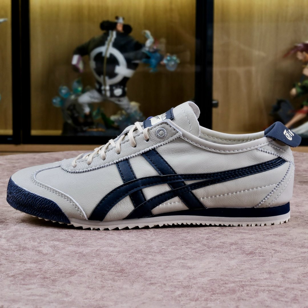 Giày Onitsuka Tokuten Tiger Mexico 66 Balck White Like Auth