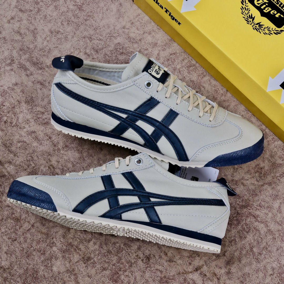 Giày Onitsuka Tokuten Tiger Mexico 66 Balck White Like Auth