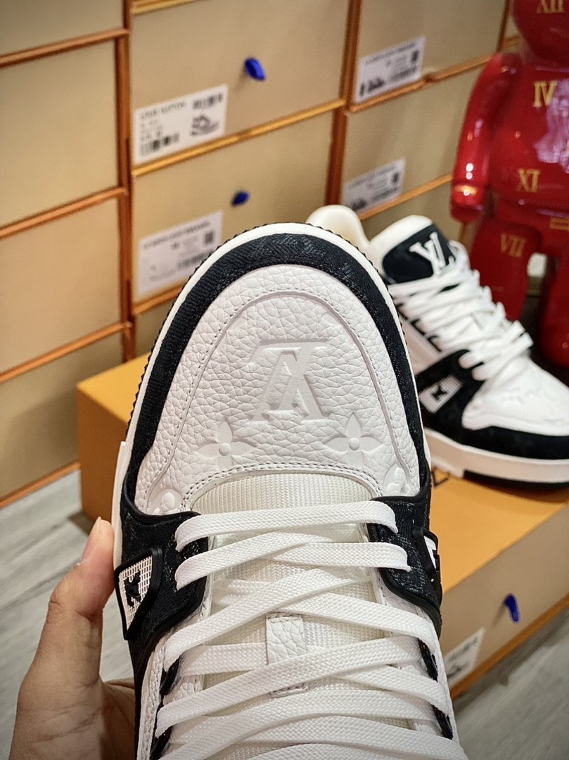 Louis Vuitton LV Trainer Monogram Denim Black Best Quality