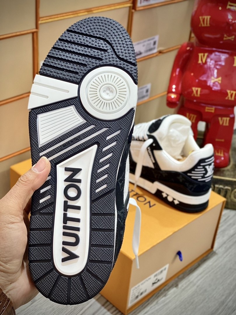 Louis Vuitton LV Trainer Monogram Denim Black Best Quality