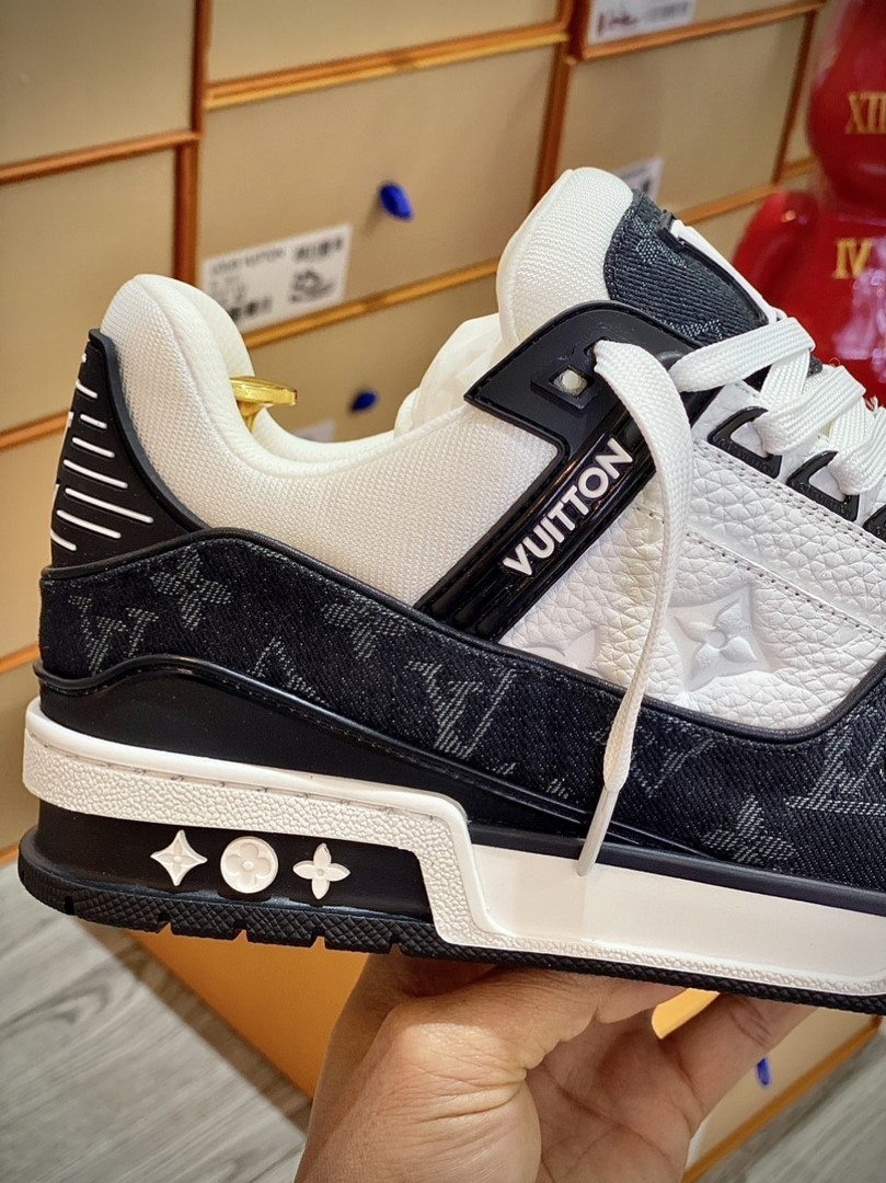Louis Vuitton LV Trainer Monogram Denim Black Best Quality
