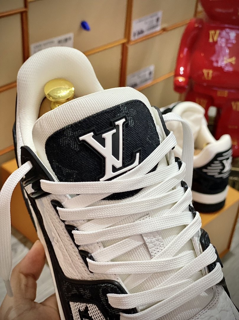 Louis Vuitton LV Trainer Monogram Denim Black Best Quality