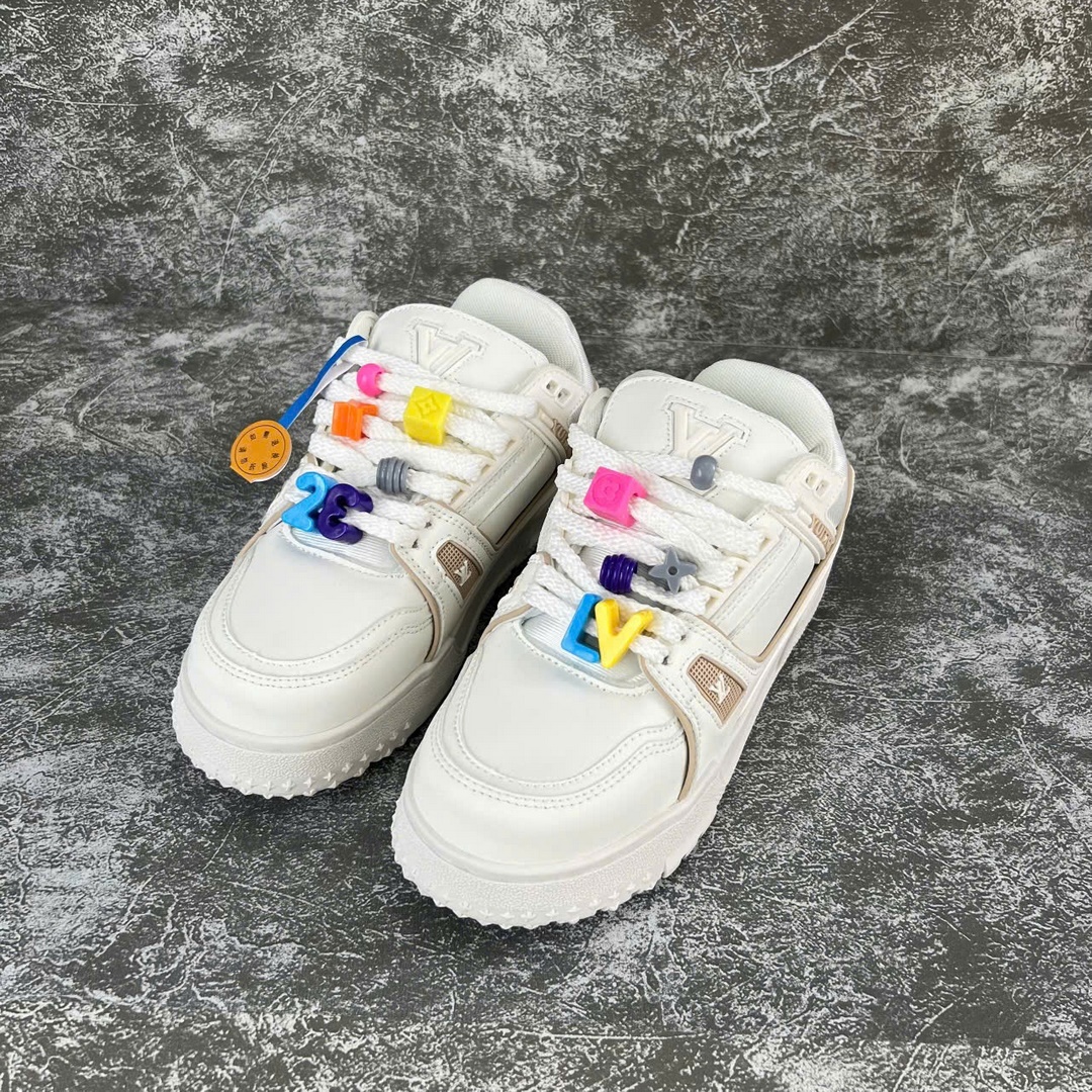 Giày Louis Vuitton Trainer Maxi White Trắng Best Quality