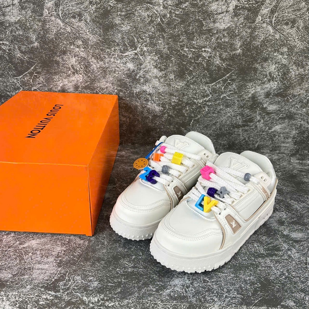 Giày Louis Vuitton Trainer Maxi White Trắng Best Quality