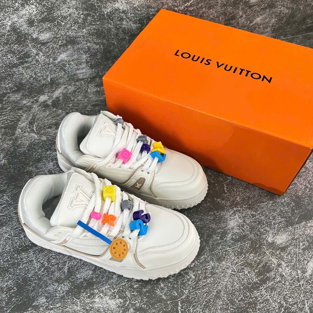 Giày Louis Vuitton Trainer Maxi White Trắng Best Quality