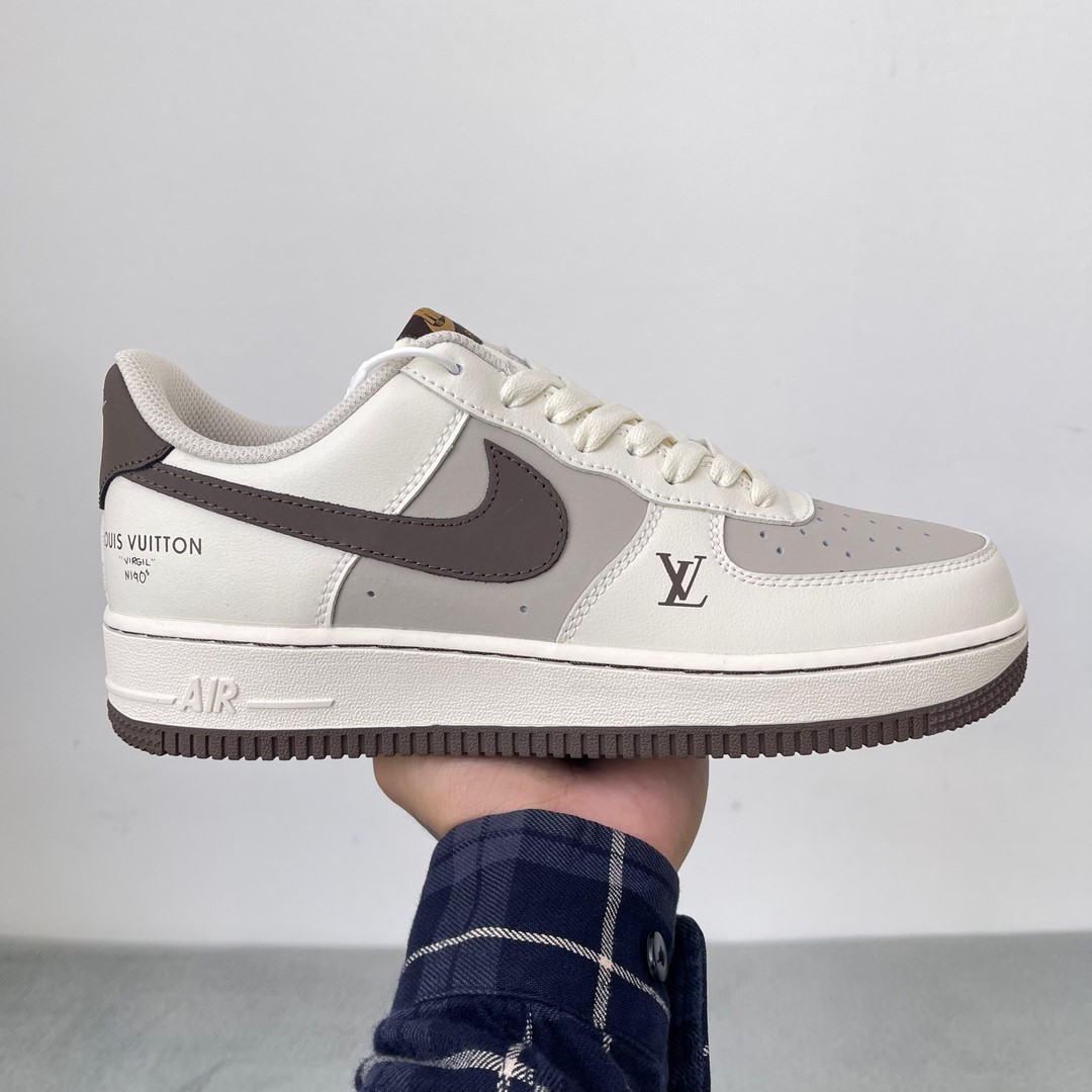 Giày Nike Air Force One X Louis Vuitton Custom Bown