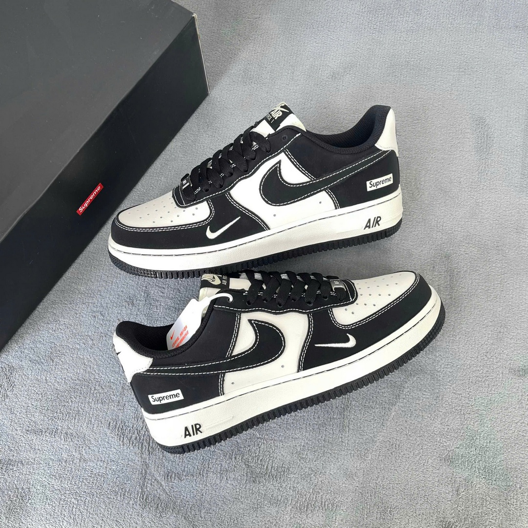 Giày Nike Air Force 1 Supreme Black White