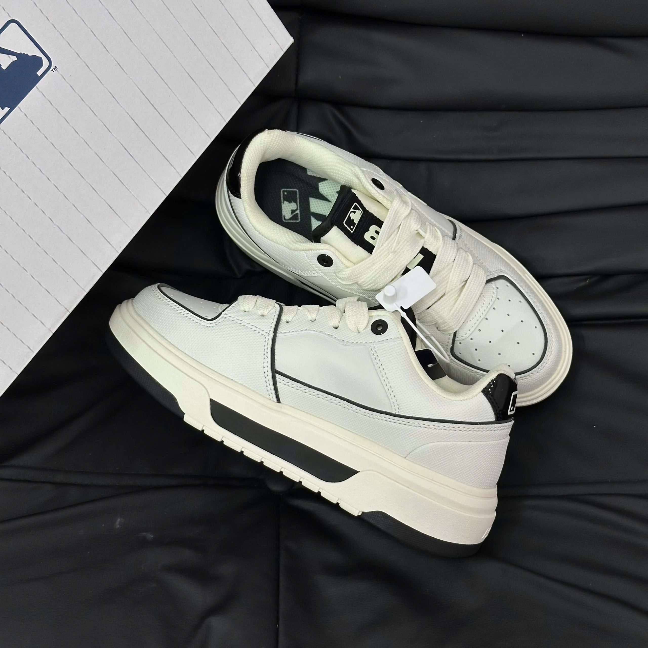 Giày MLB Korea Chunky Liner Basic SL New York Yankees White Best Quality