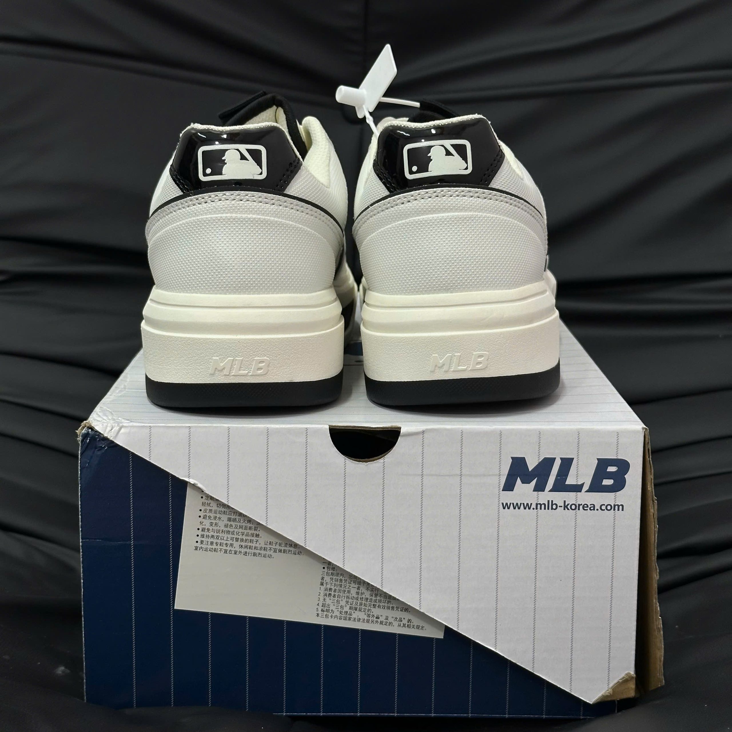 Giày MLB Korea Chunky Liner Basic SL New York Yankees White Best Quality