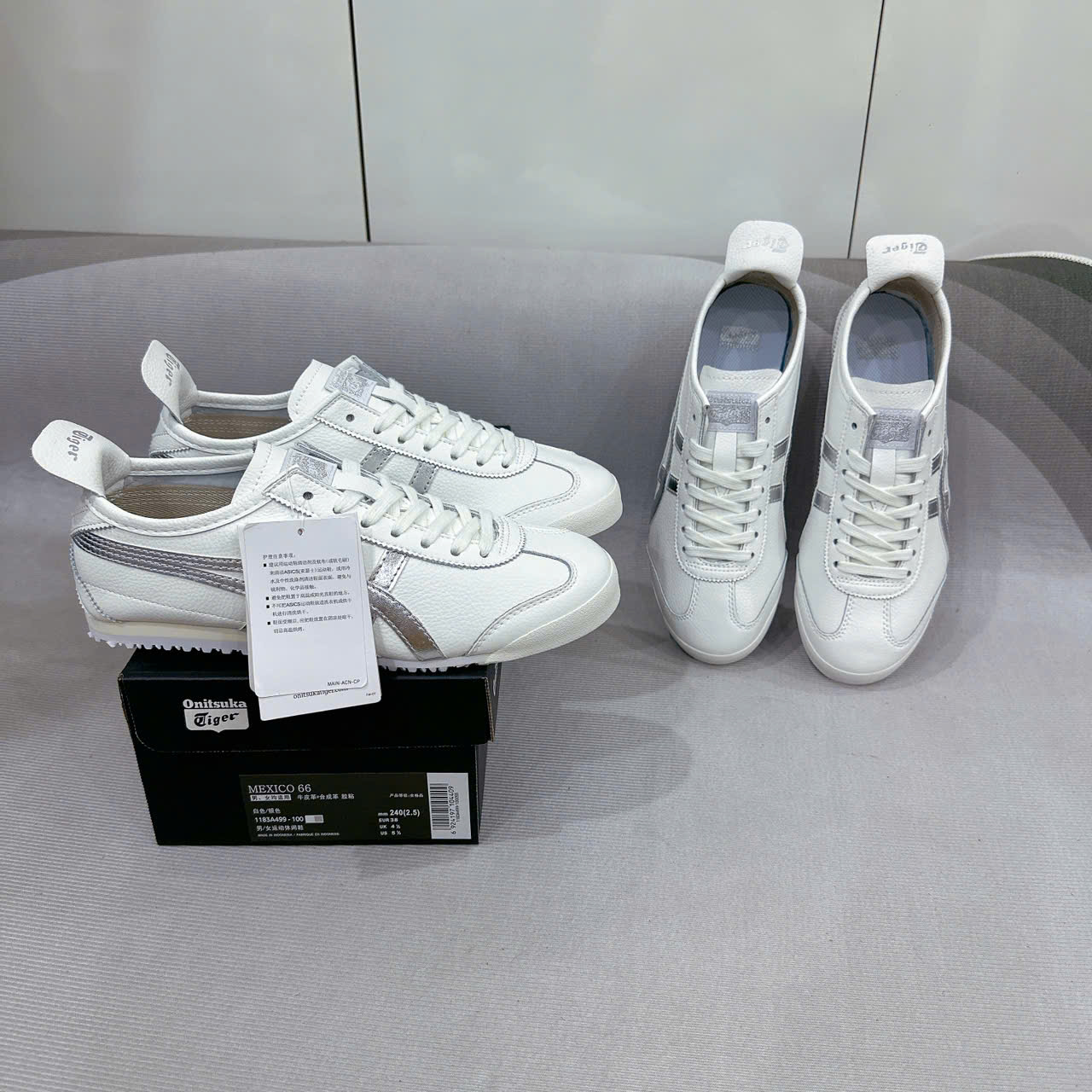 Giày Onitsuka Tiger MEXICO 66 White Silver