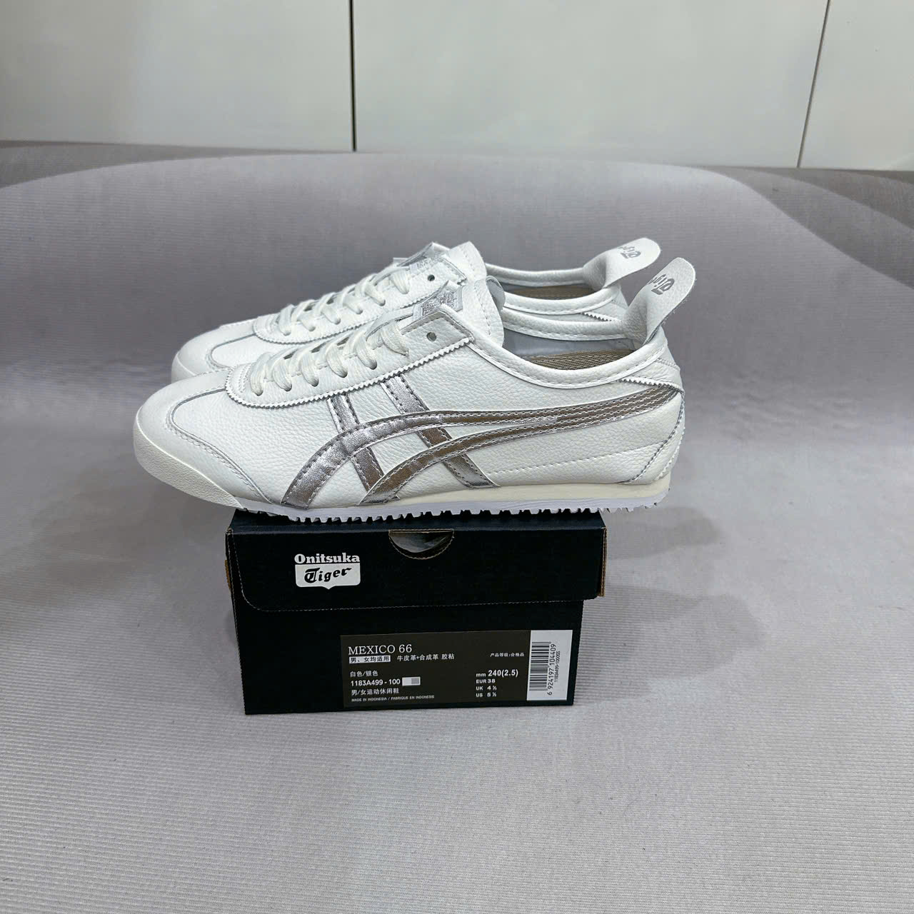 Giày Onitsuka Tiger MEXICO 66 White Silver