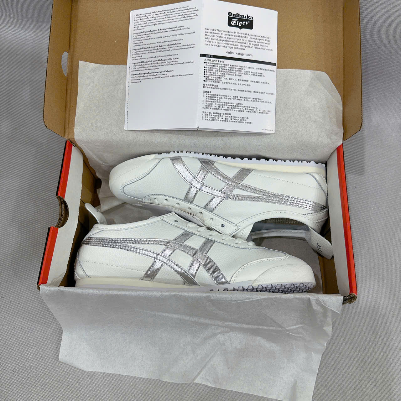 Giày Onitsuka Tiger MEXICO 66 White Silver