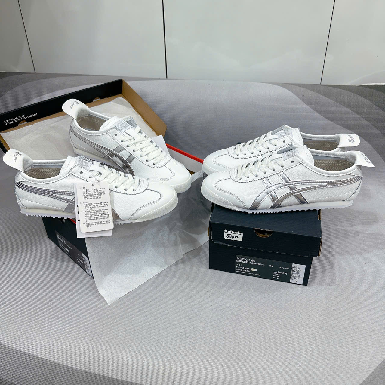Giày Onitsuka Tiger MEXICO 66 White Silver
