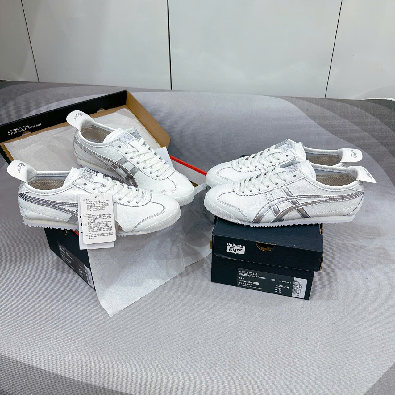 Giày Onitsuka Tiger MEXICO 66 White Silver