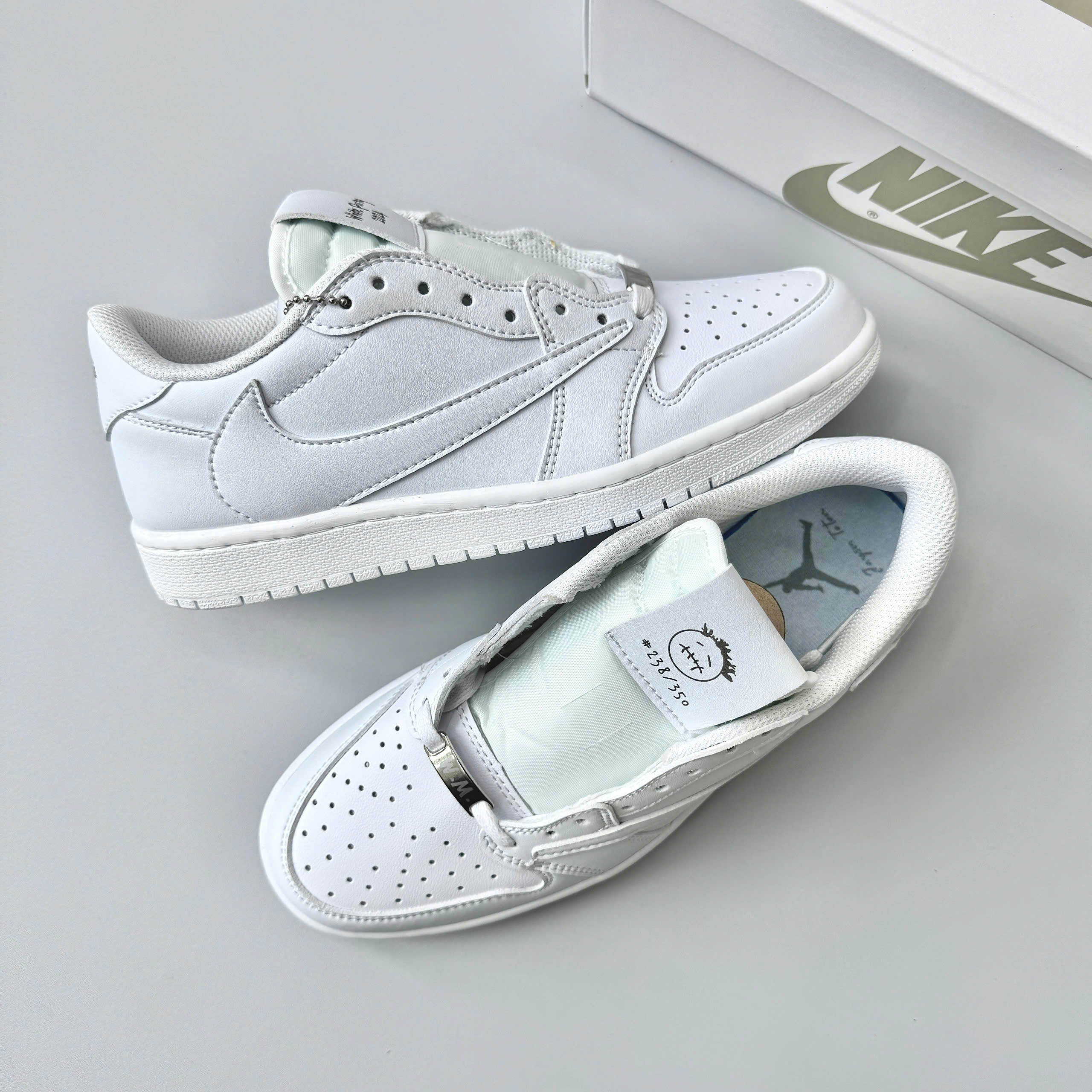 Giày Nike Air Jordan 1 Low x Travis Scott White Party [ Unisex ]