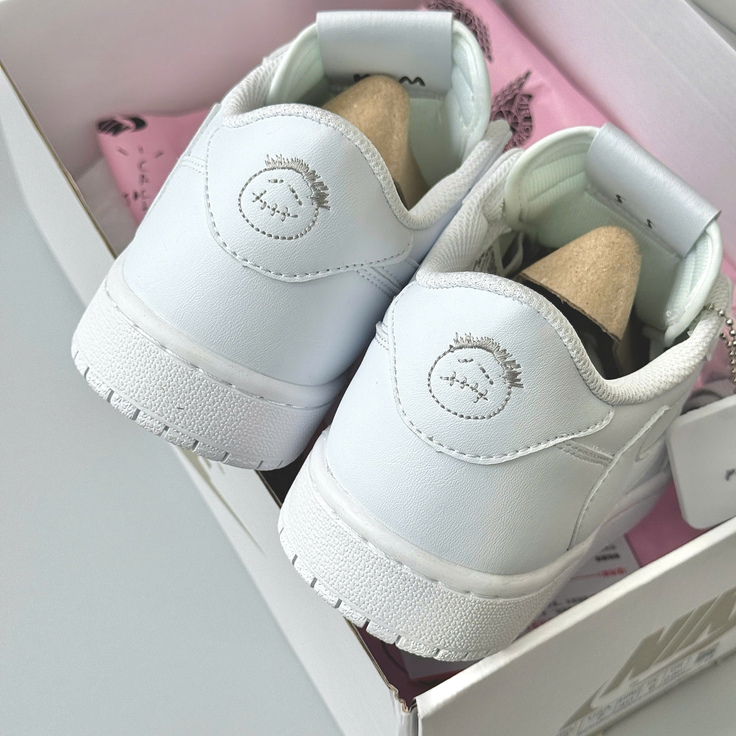 Giày Nike Air Jordan 1 Low x Travis Scott White Party [ Unisex ]