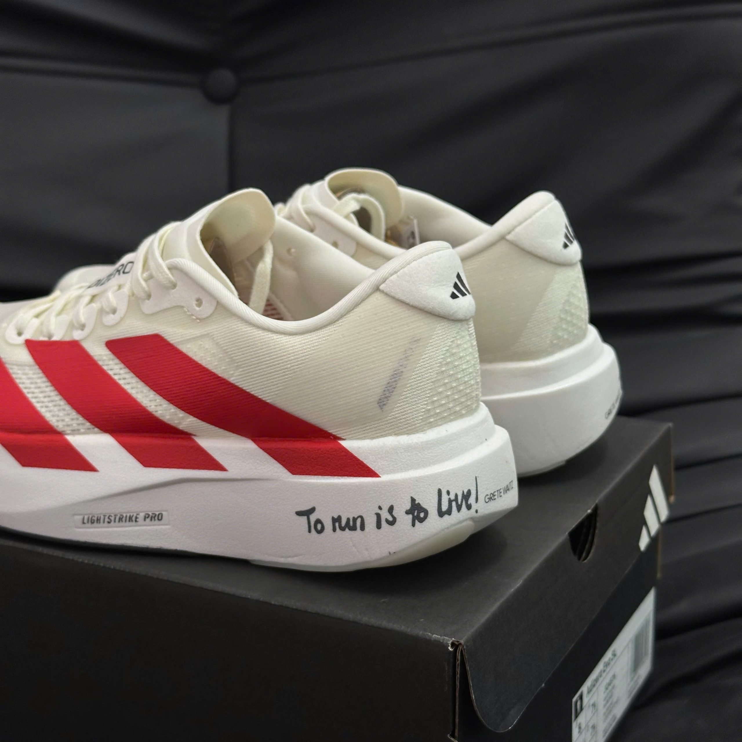 Giày Adidas Adizero EVO SL ‘Off White Better Scarlet’