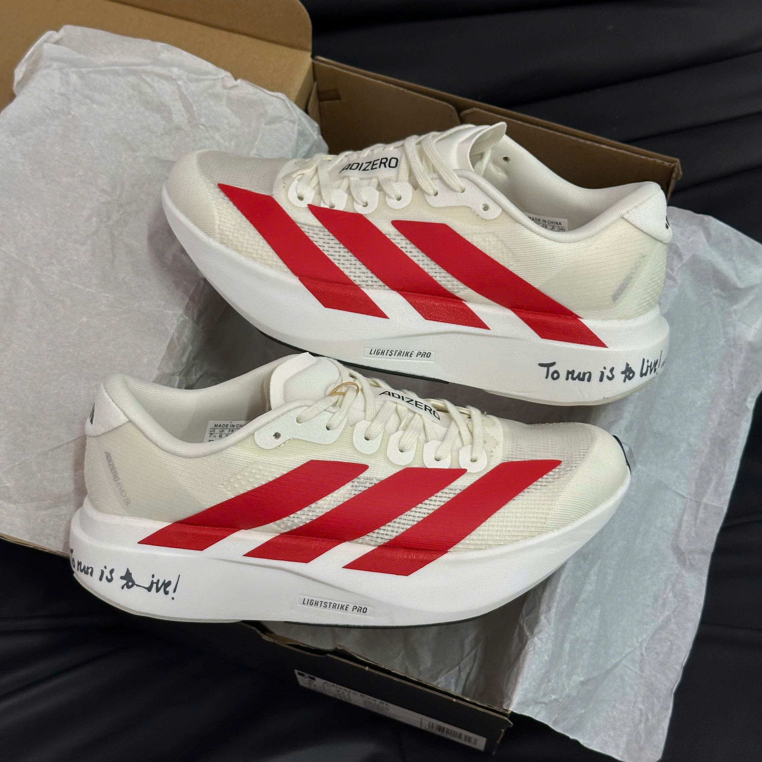 Giày Adidas Adizero EVO SL ‘Off White Better Scarlet’
