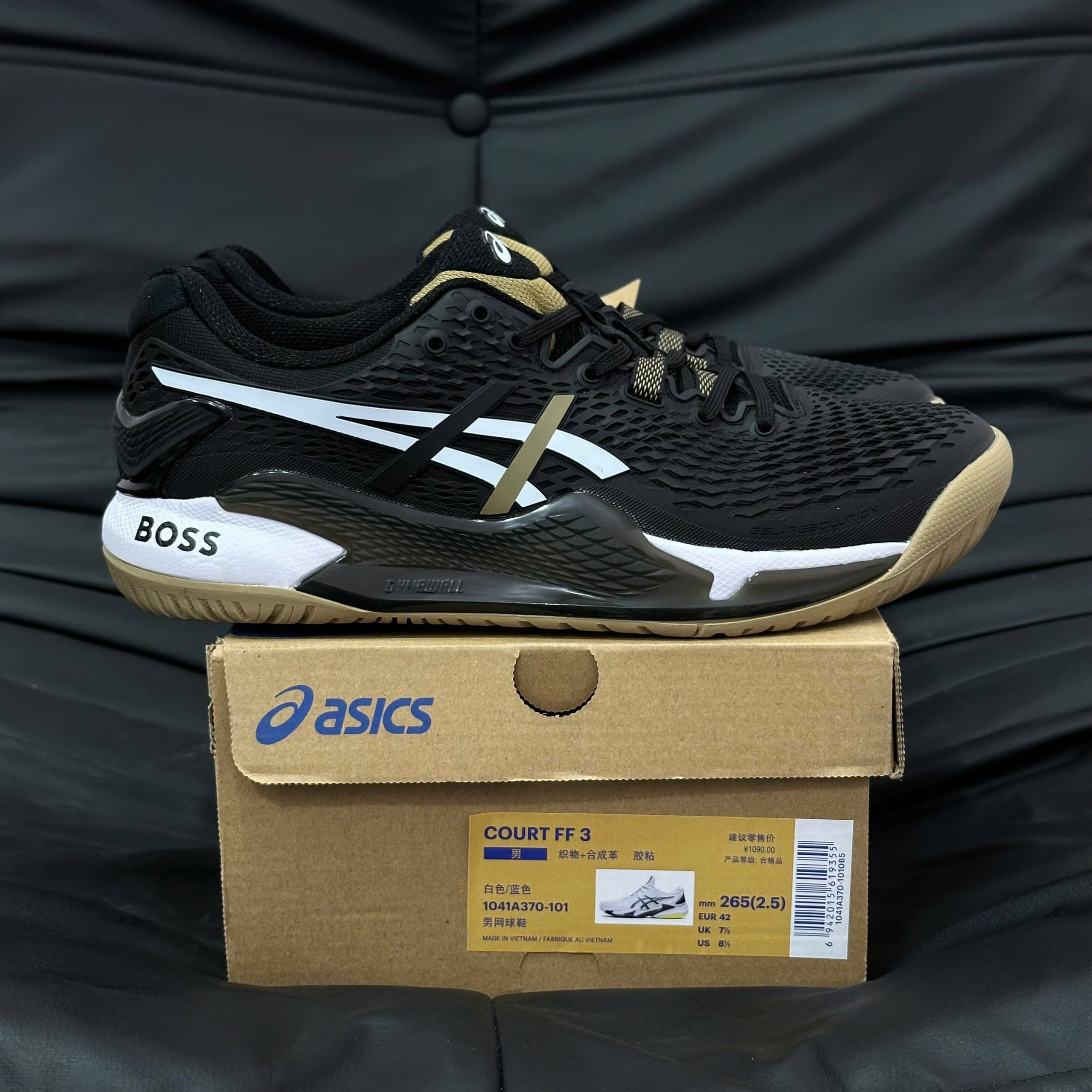 Giày Asics Gel Resolution 9 x Hugo Boss ‘Black Camel’