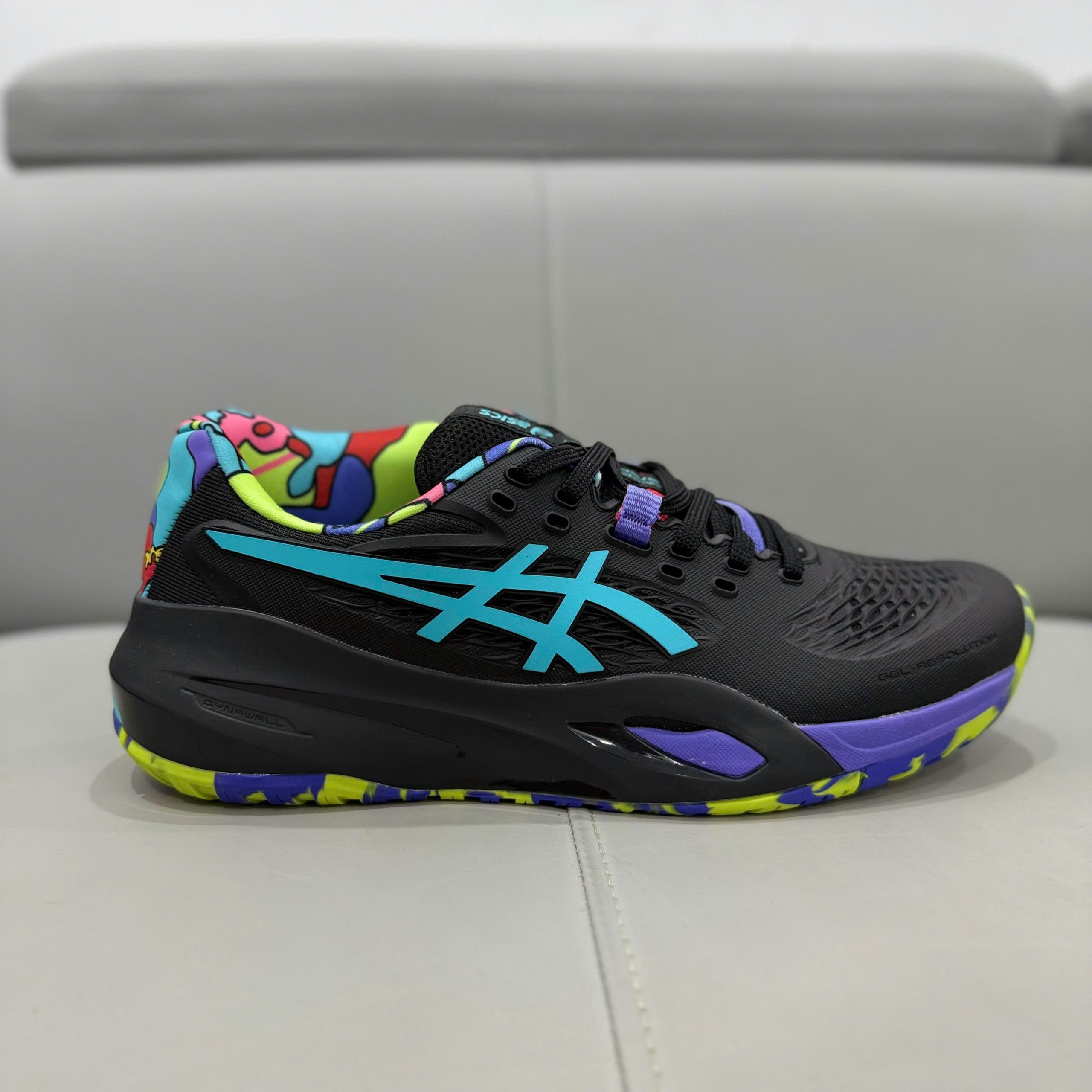 Giày Asics Gel-Resolution x Padel L.E. ‘Black Energy Aqua’