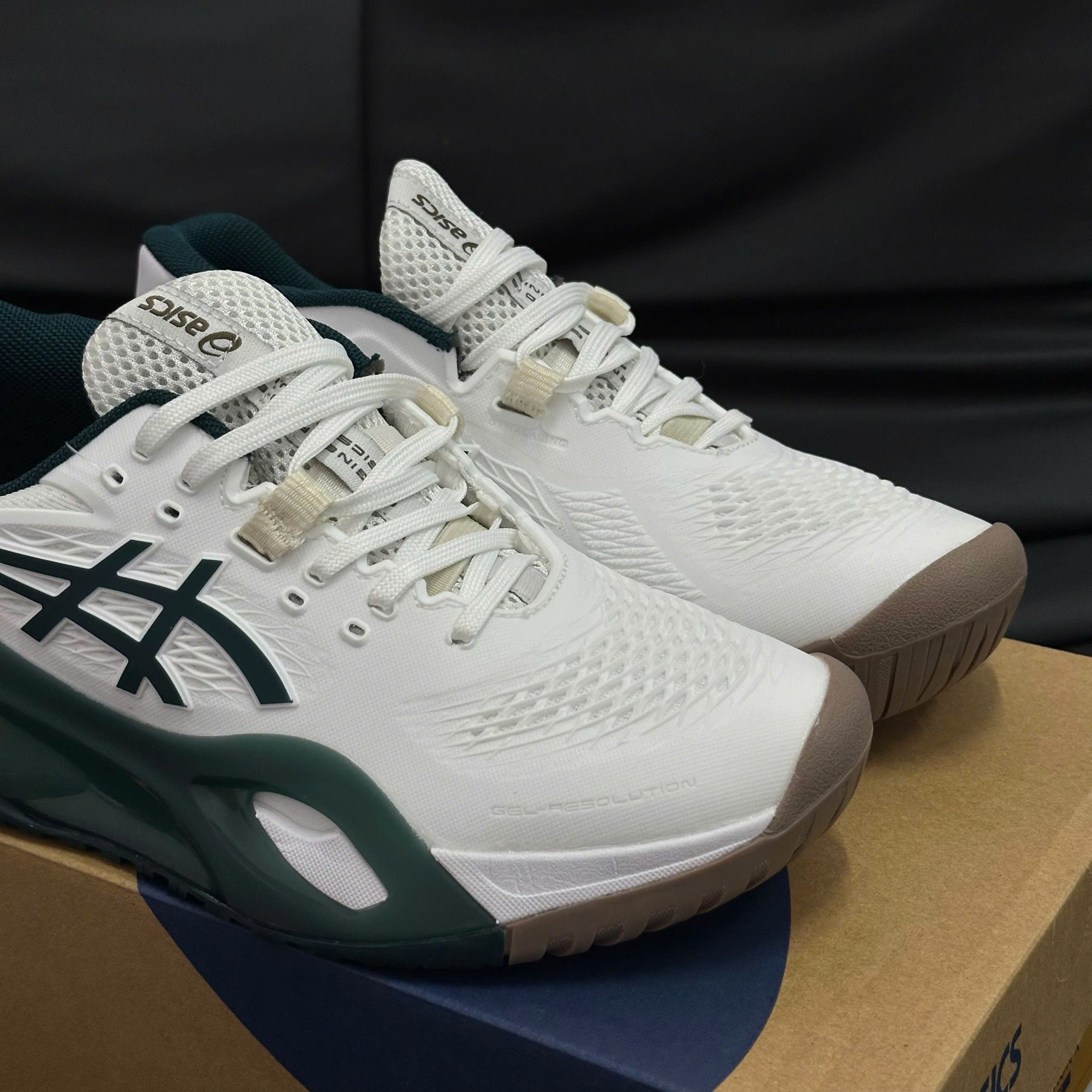 Giày Asics Gel-Resolution X ‘White Saxon Green’