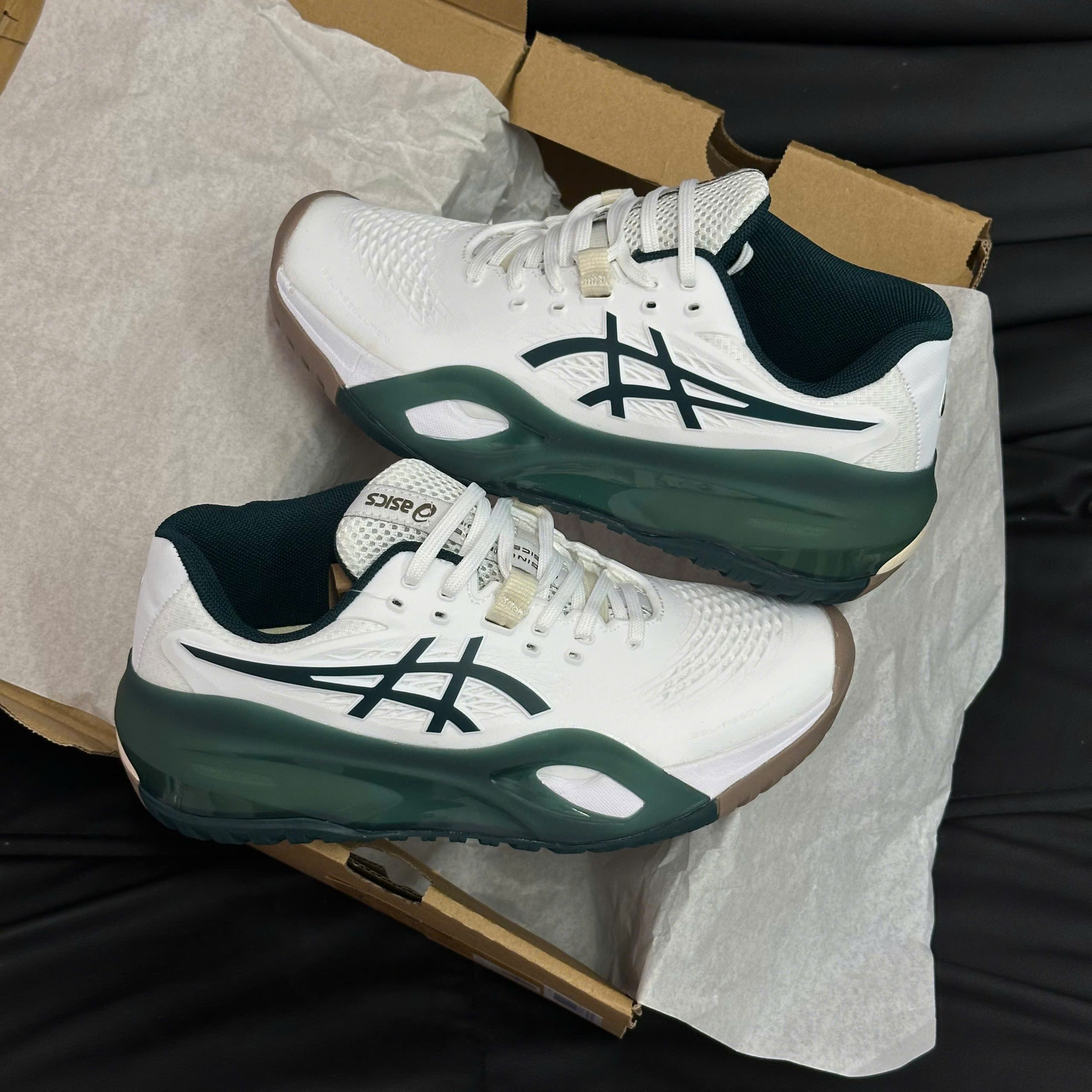 Giày Asics Gel-Resolution X ‘White Saxon Green’