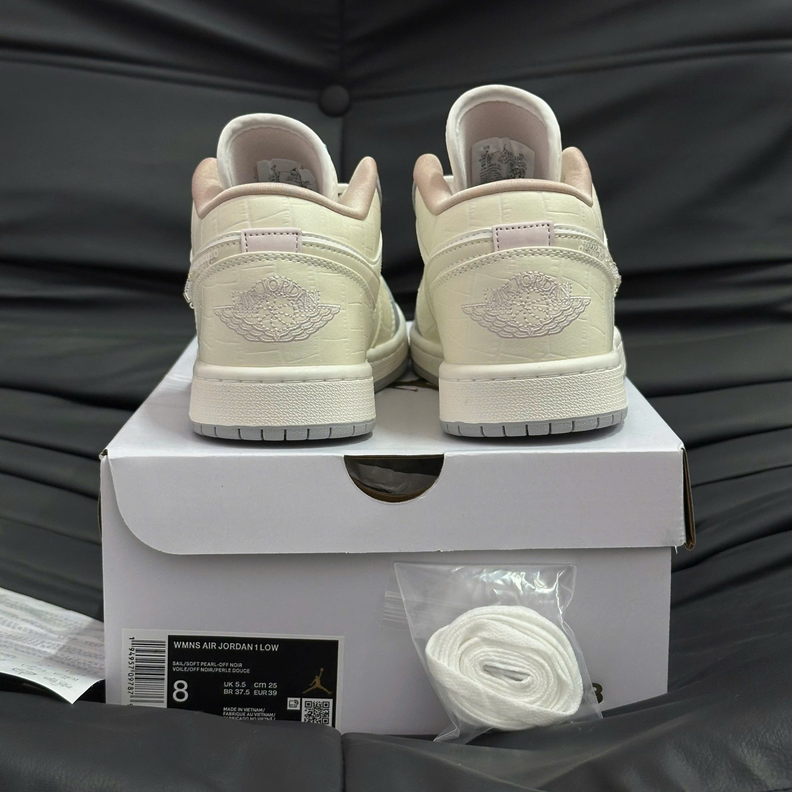 Giày Nike Air Jordan 1 Low ‘Sail Soft Pearl Like Auth