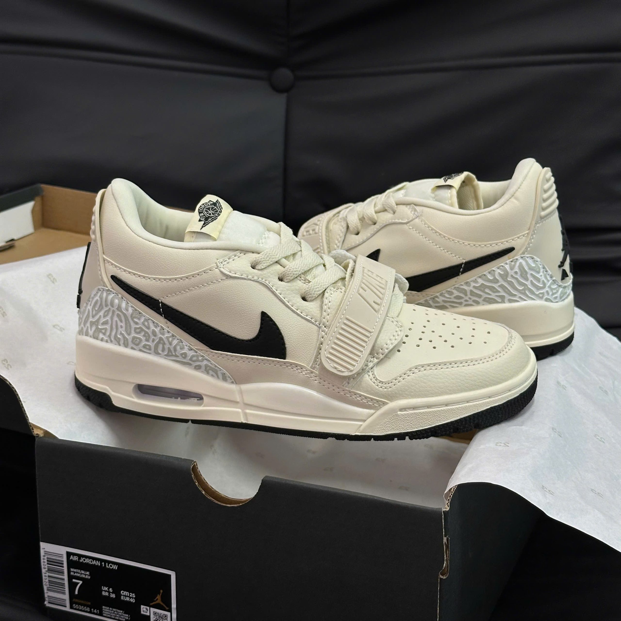 Giày Nike Air Jordan Legacy 312 Low Coconut Black