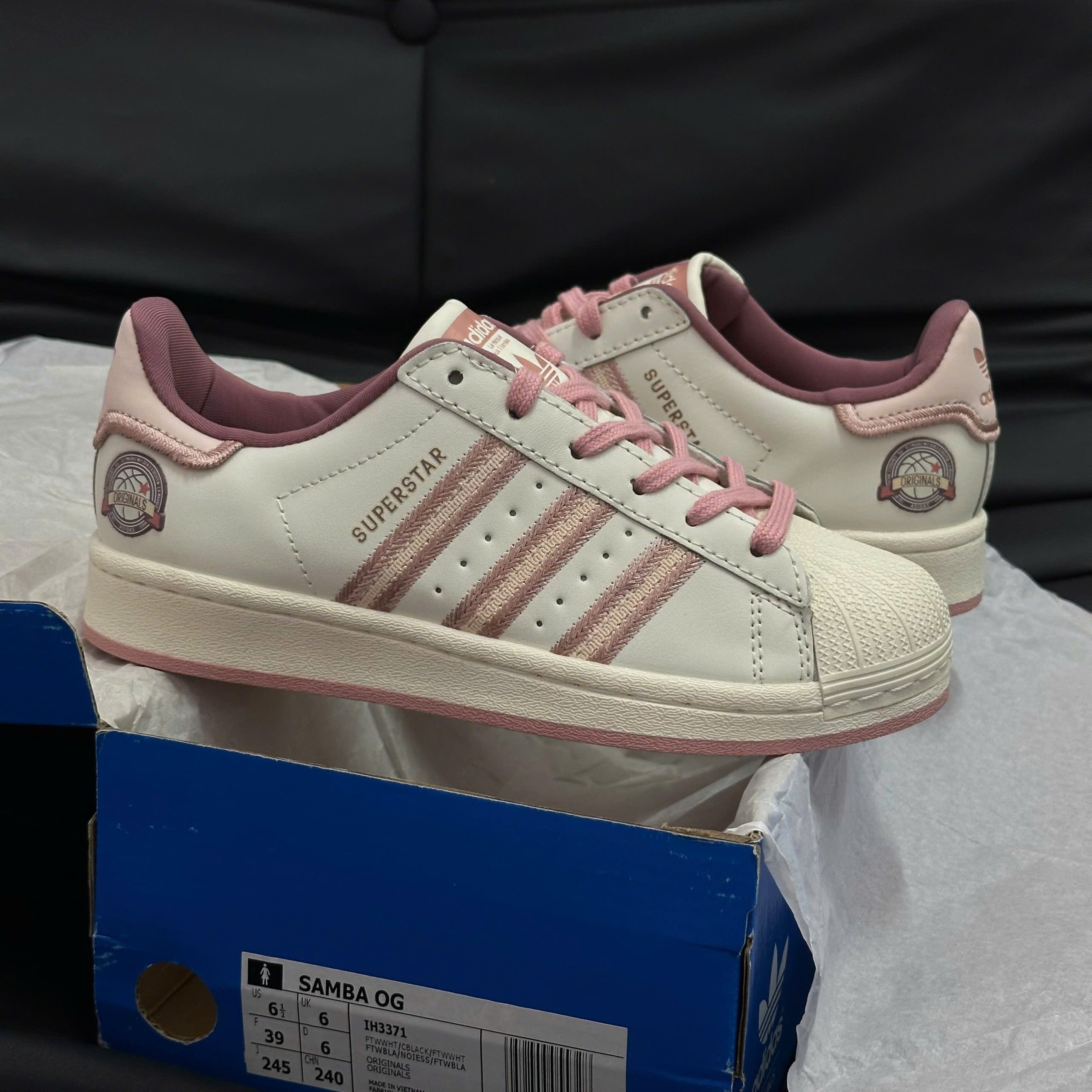 Giày Adidas Original Super Star ‘Pink Beige’