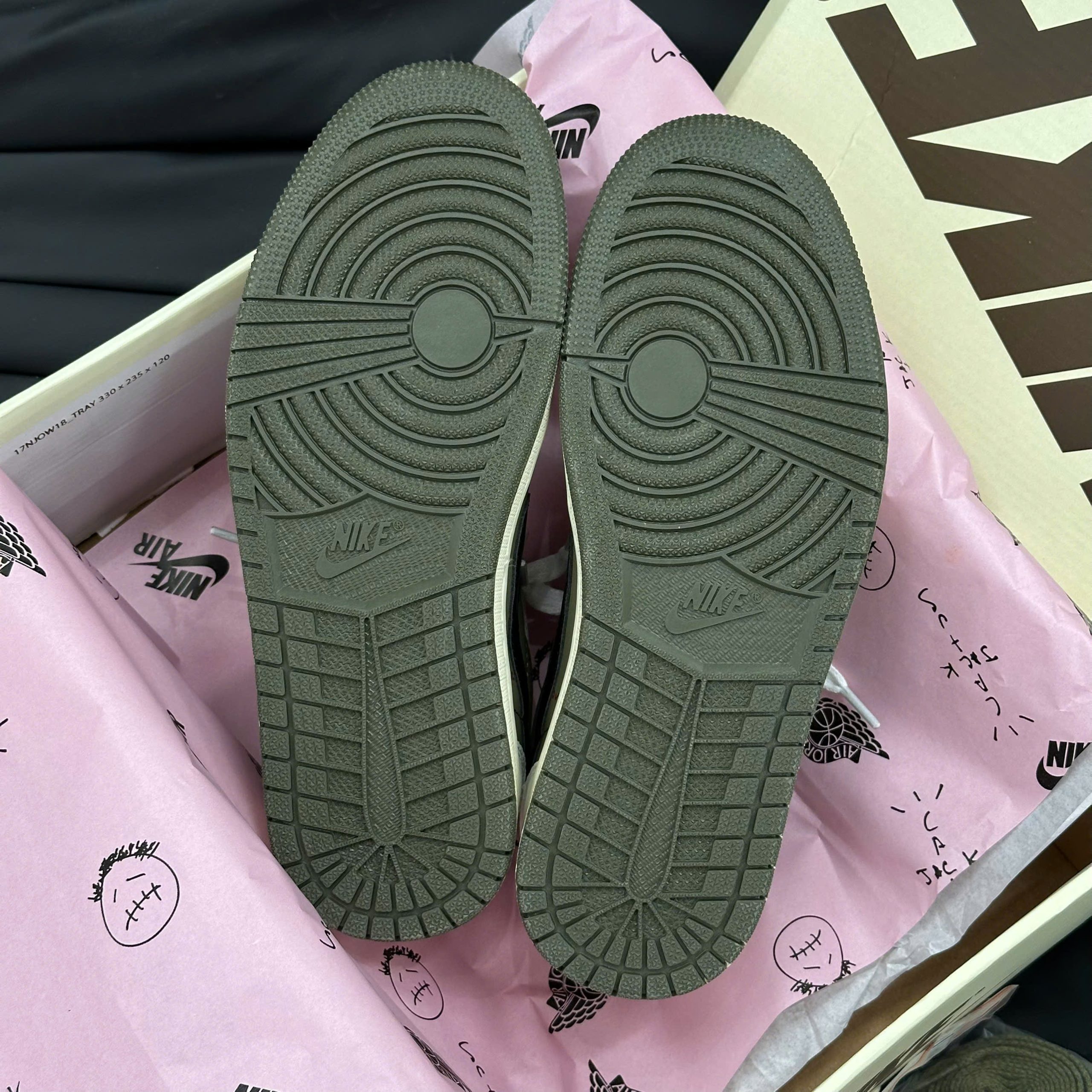 Giày Nike Jordan 1 Low OG SP x Travis Scott ‘Medium Olive’