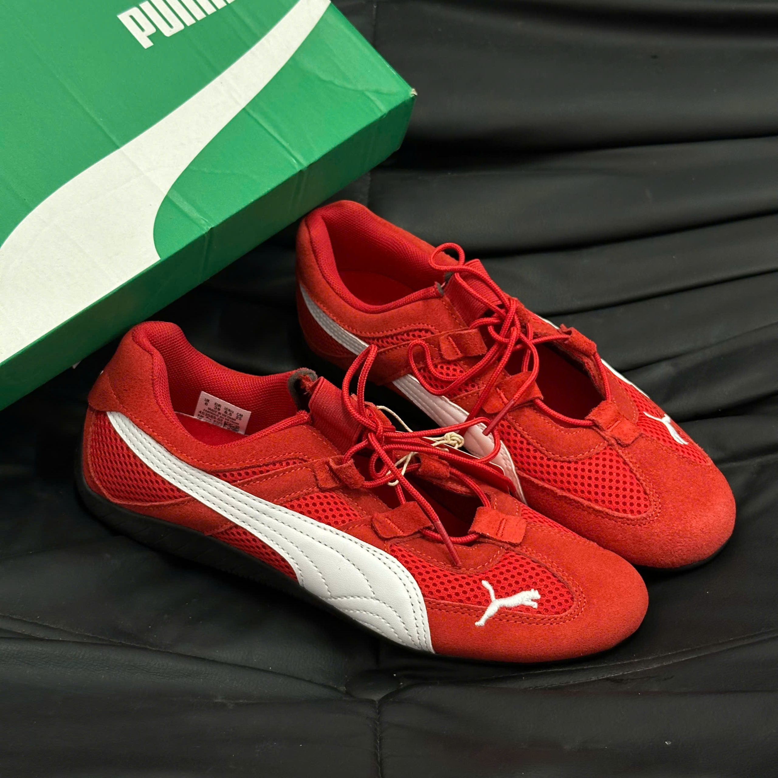 Giày thể thao Puma Speedcat Summer WMNS dành cho mọi thời đại màu đỏ/Puma dành cho nữ màu trắng
