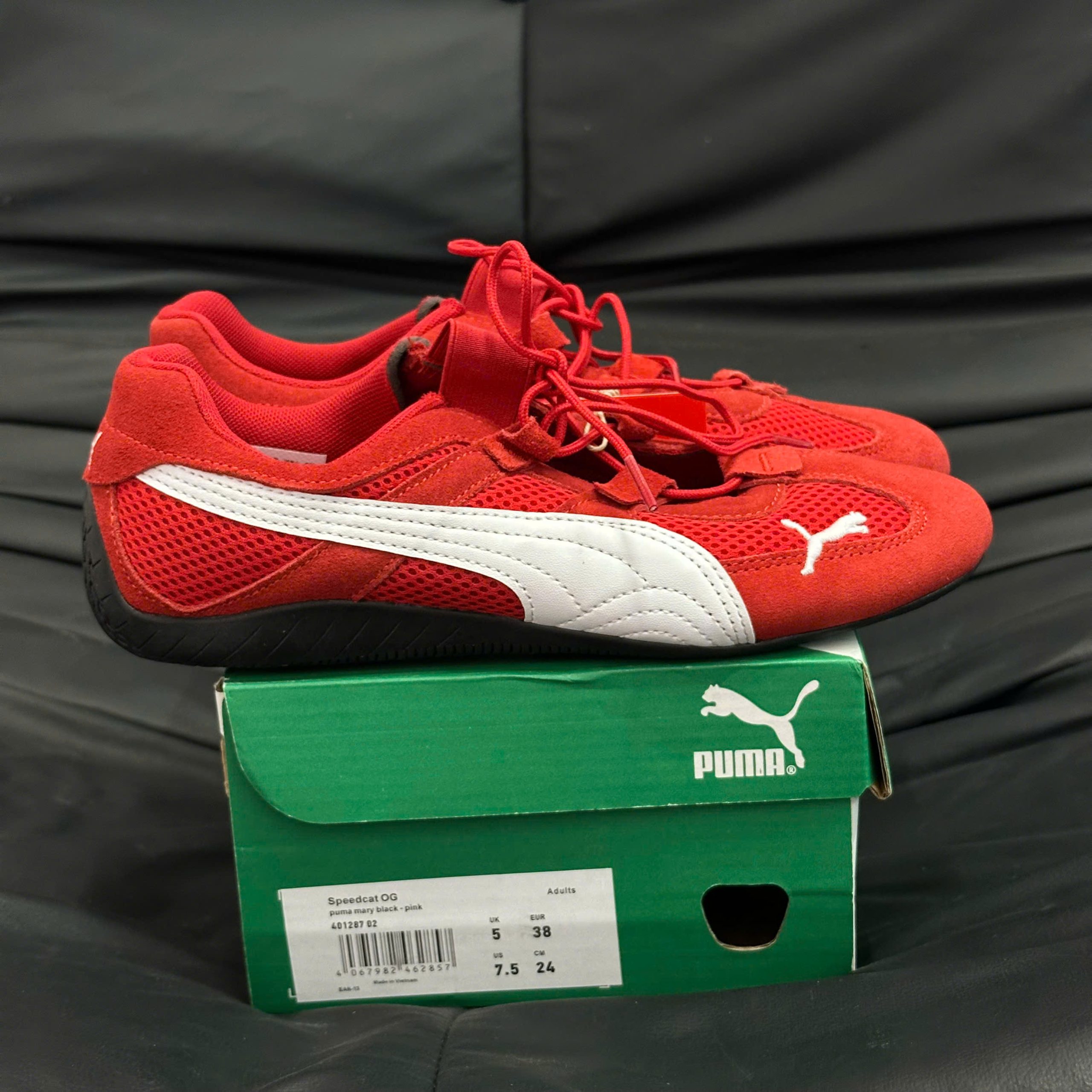 Giày thể thao Puma Speedcat Summer WMNS dành cho mọi thời đại màu đỏ/Puma dành cho nữ màu trắng